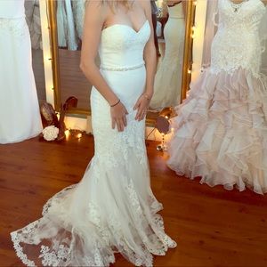 Size 4 white wedding dress